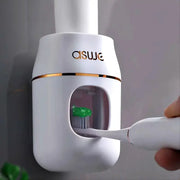 BrightSpace Auto Toothpaste Squeezer And Wall Mounted Storage Rack For Fresh Refills
