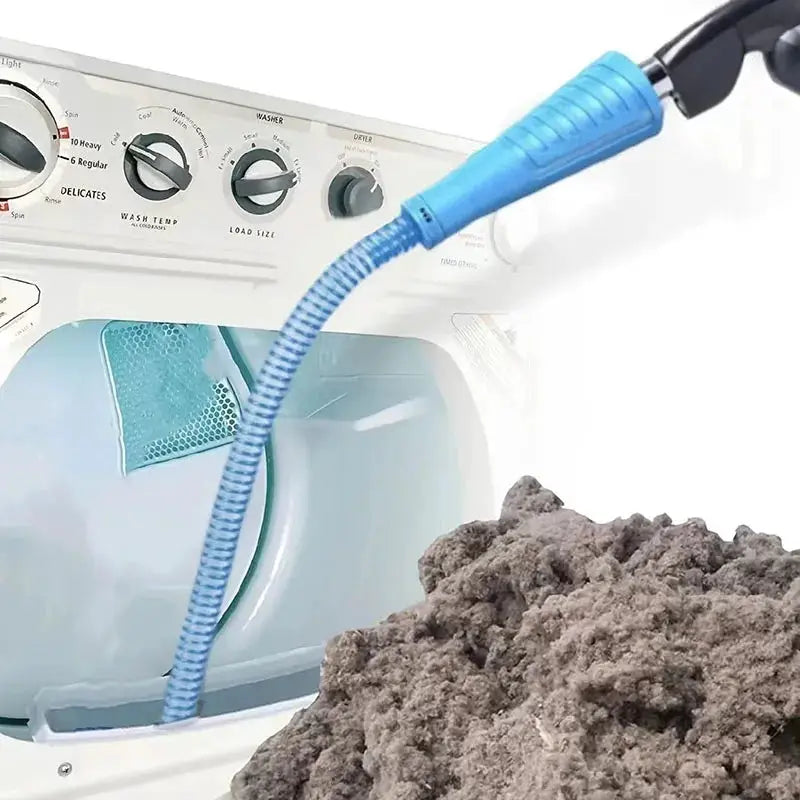 Simples Market dryer vent cleaner kit with blue bendable hose for lint removal