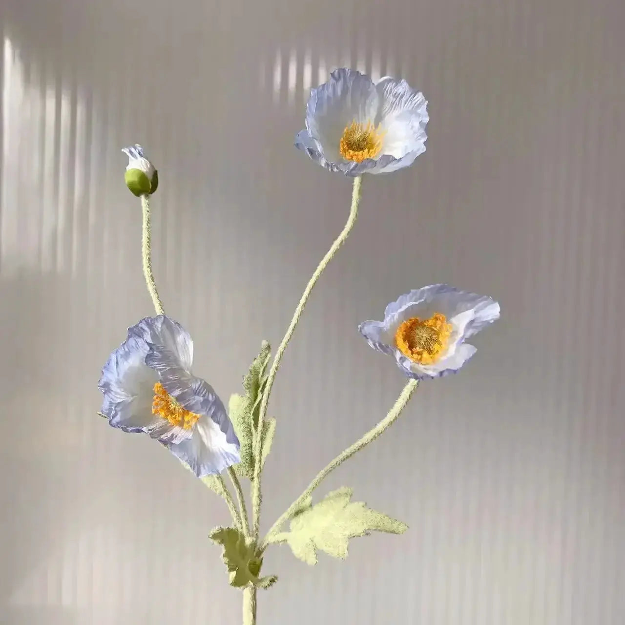 Artificial Silk Poppy Flowers Long Stem for Wedding Centerpieces and Bridal Bouquet Alternative Home Decor