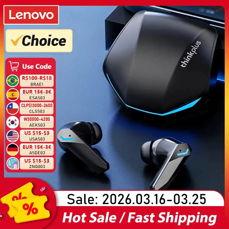 Lenovo GM2 Pro Earbuds Bluetooth Five Point Three For Stable Connection And ANC Dual Music And Gaming Modes