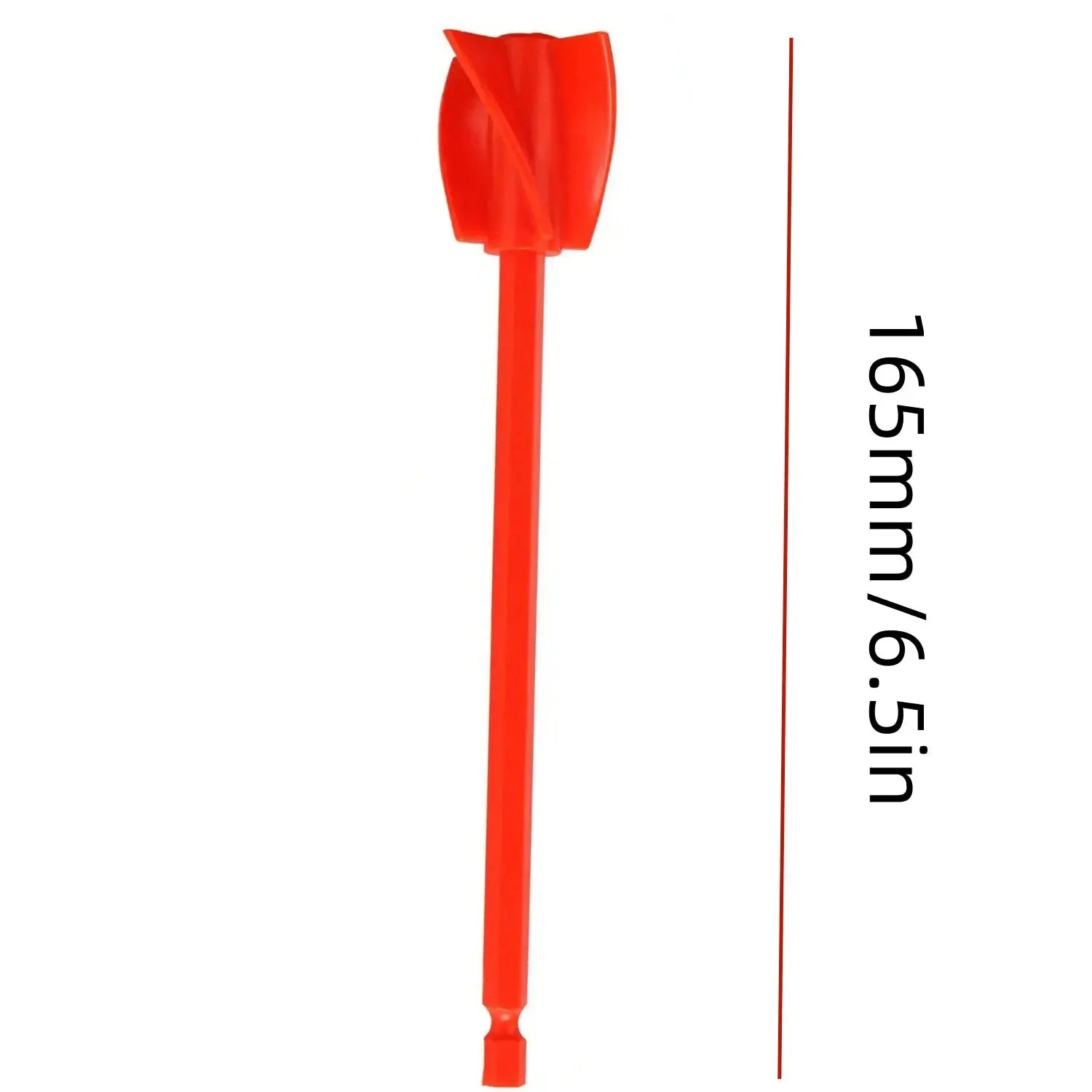 Epoxy Mixer Drill Attachment Paddle For Paint And Resin Red Stirrer Head For Consistent Mixing
