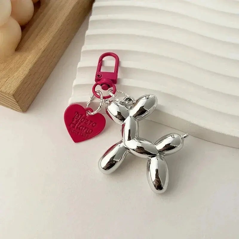 Y2K Balloon Dog Keychain Insta Style Cute Phone Chain Bag Pendant Accessory For Girls New