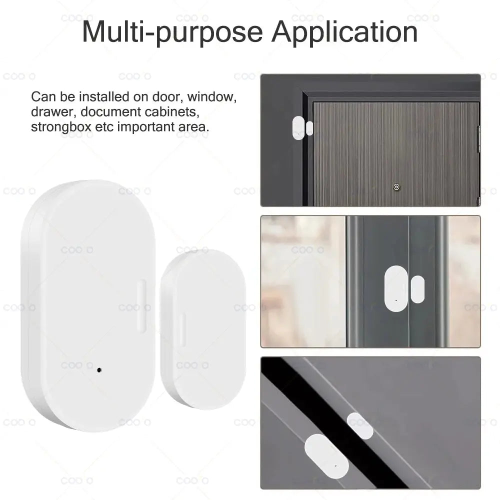 Simples Market Ewelink Zigbee door sensor wireless magnetic window alarm kit (2-piece) in white