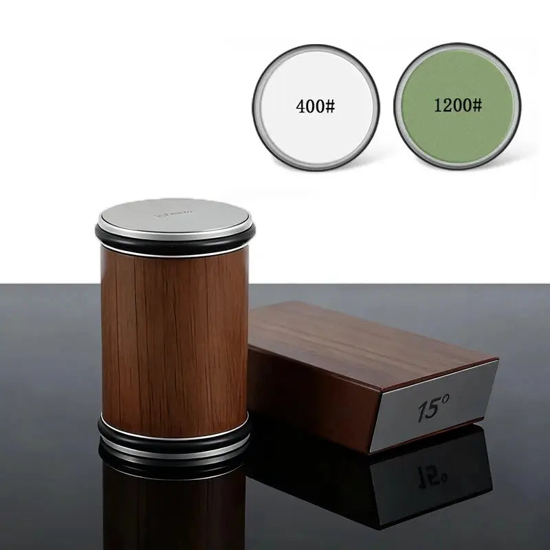 Rolling Knife Sharpener Magnetic Knife Holder With Diamond Sharpening Stone And 15 And 20 Degree Angles Accessory Set