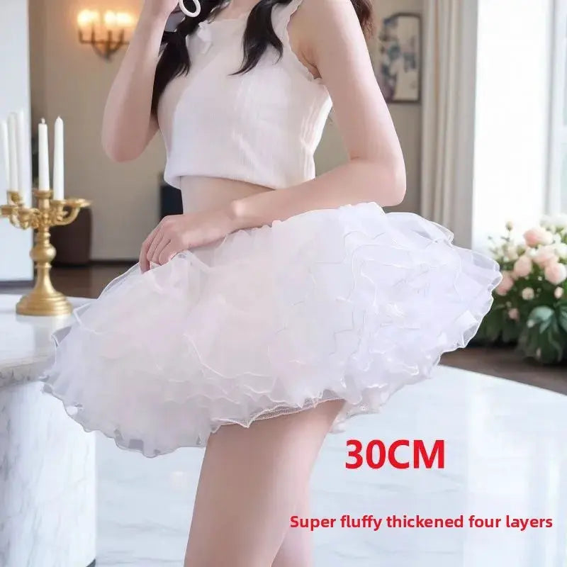 Lolita Flying Saucer Petticoat Boneless Maximum Volume Crinoline With Invisible Wire Free Underskirt Comfort