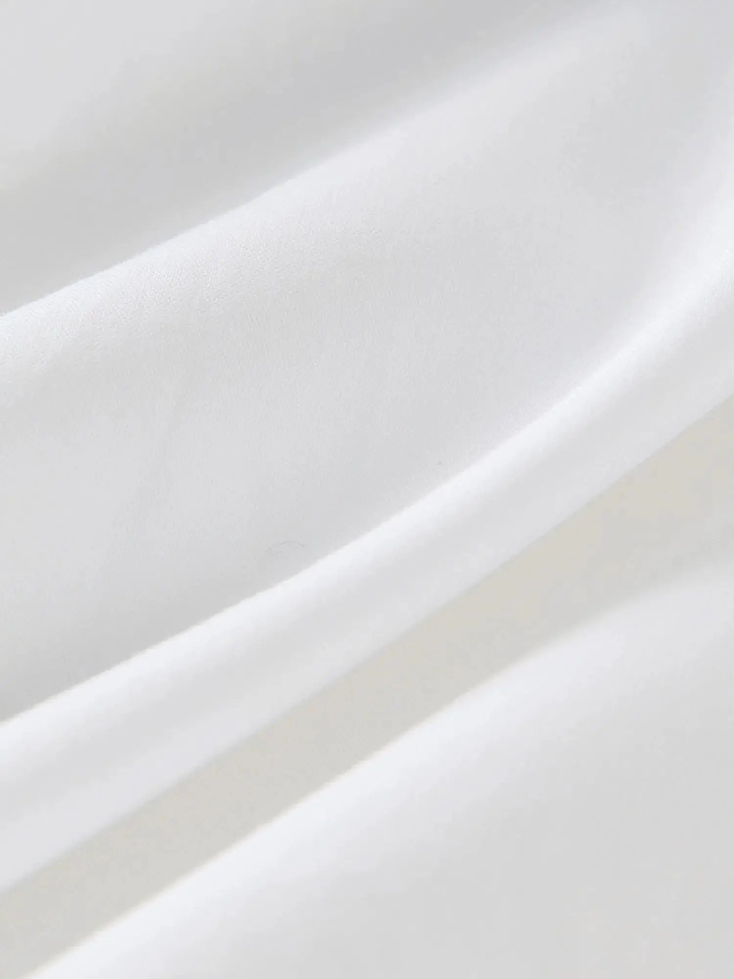 FSLE Premium Series women's white cotton shirt fabric close-up
