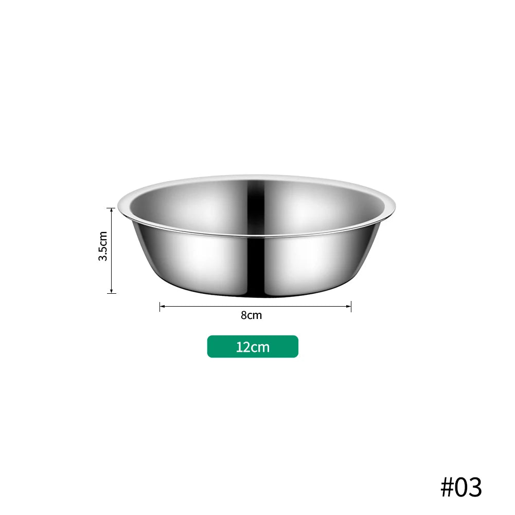 Large Capacity Stainless Steel Pet Bowl For Dogs And Cats Durable Metal Feeding Drinking Bowl