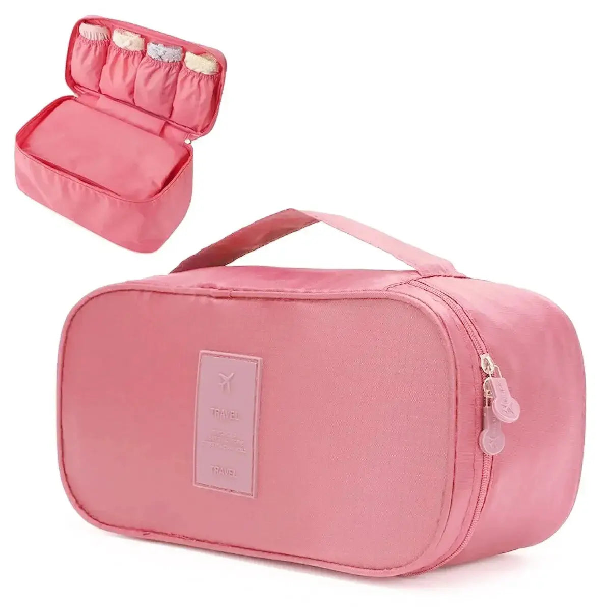 TravelMate Portable Travel Storage Bag Multi Function Bra Underwear Organizer Cosmetic Case Lightweight Design