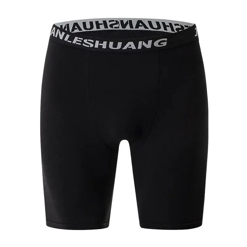 Simples Market men's black athletic boxer shorts with branded elastic waistband