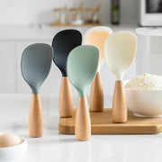 Silicone Cooking Spoon Nonstick Anti Scalding High Temperature Resistant Durable Kitchen Utensil