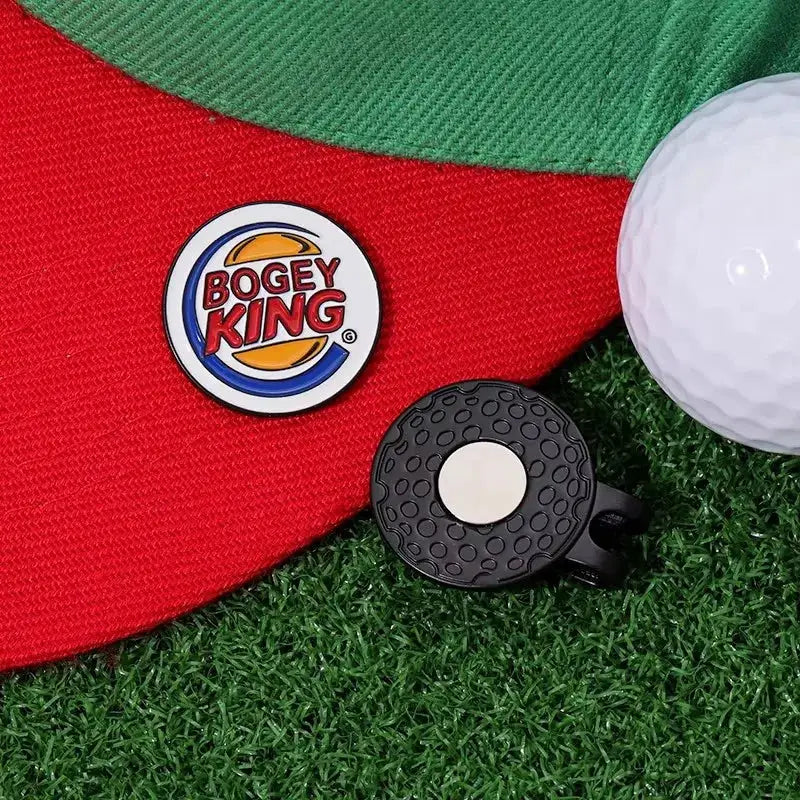 Bogey Ball King Magnetic Golf Hat Clip With Ball Marker Cap Clip For Golf Lovers