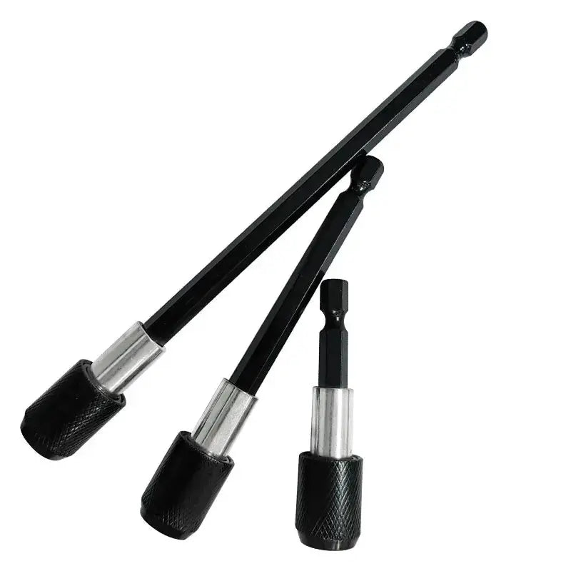 3-Piece Hexagonal Quick Release Self-Locking Extension Rod Set For Electric Drill Drivers