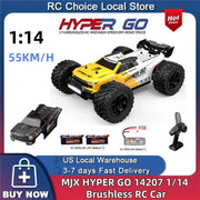 MJX Hyper Go 14207 1/14 Brushless 4WD RC Car RTR with dual shells and remote control