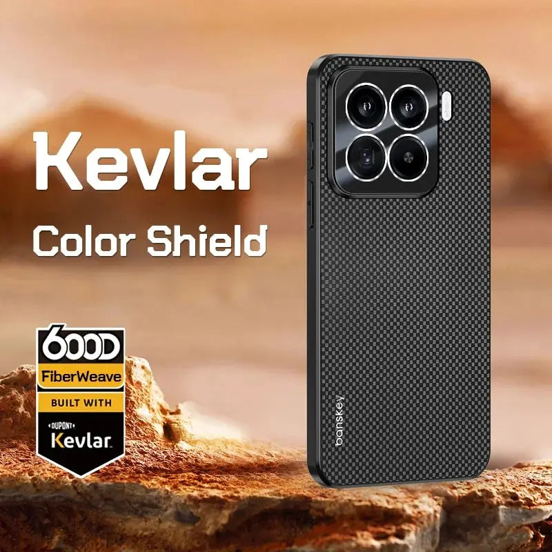Simples Market Kevlar carbon fiber phone case for Xiaomi Mi 15T/14T Pro, 17 Pro Max, 15/14 Pro - shockproof bumper