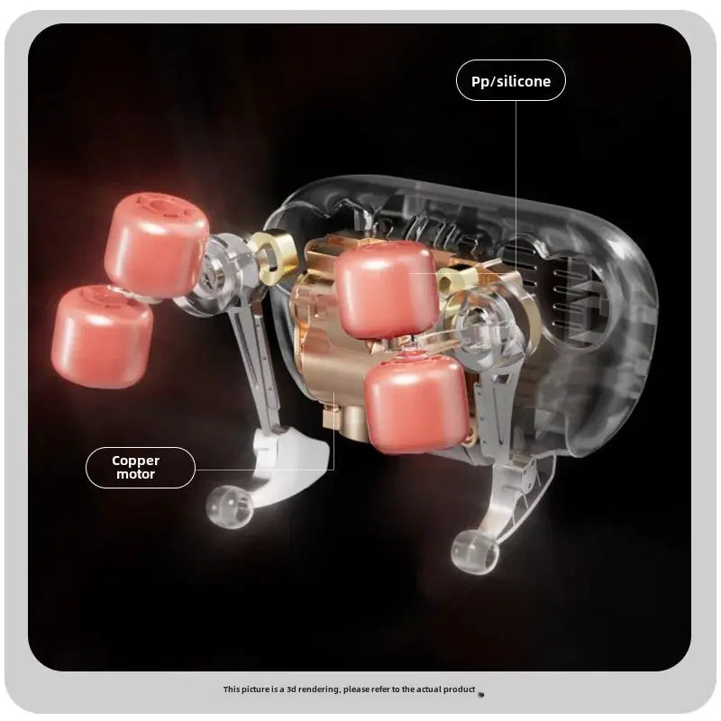 Simples Market JAIYORL trapezius massage pillow with pink rollers, copper motor, wireless car and home massager.