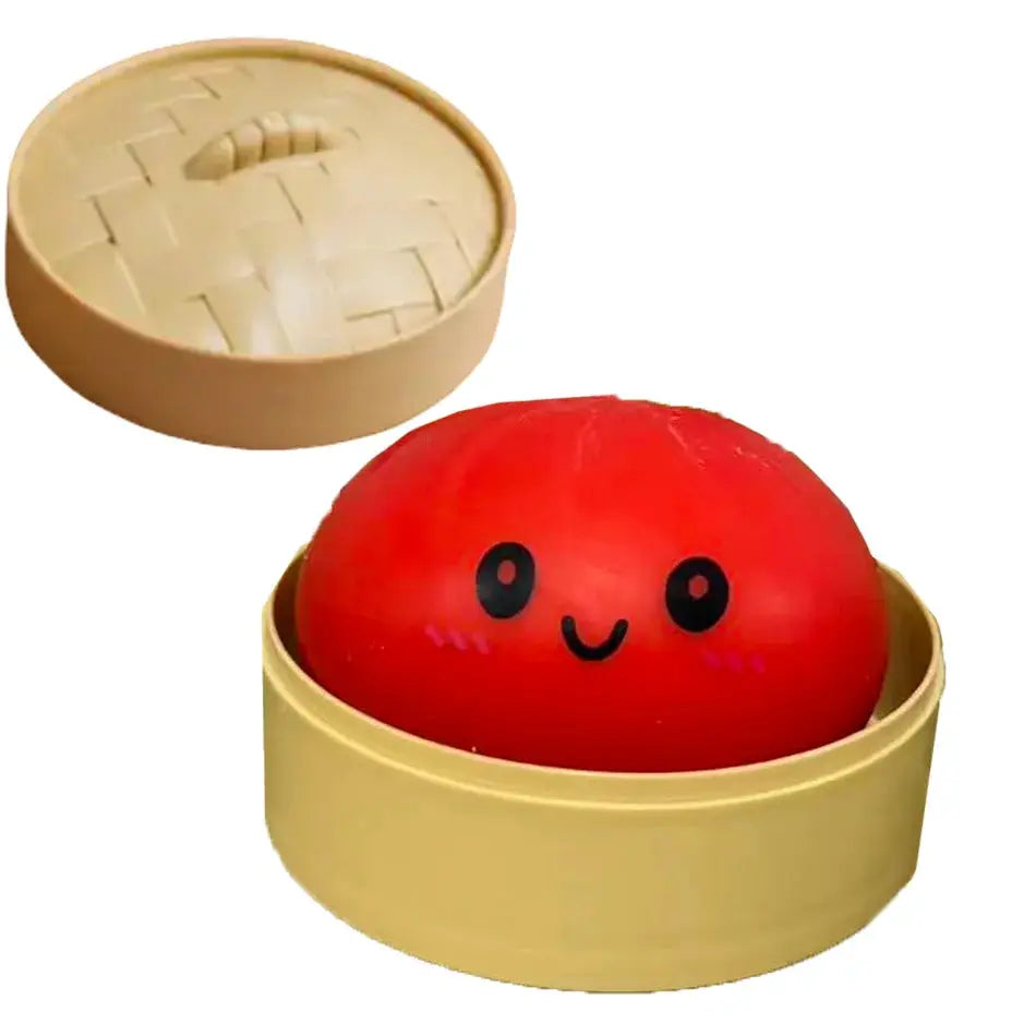 Dumpling Squishies Cute Colorful Bun Toy Slow Rising Stress Relief Fidget for Kids and Adults Anti Anxiety Gift