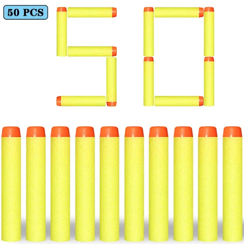 7.2cm EVA Foam Darts 100 Pieces Refill Rounds for Nerf N Strike Blasters Round Head Safe Play