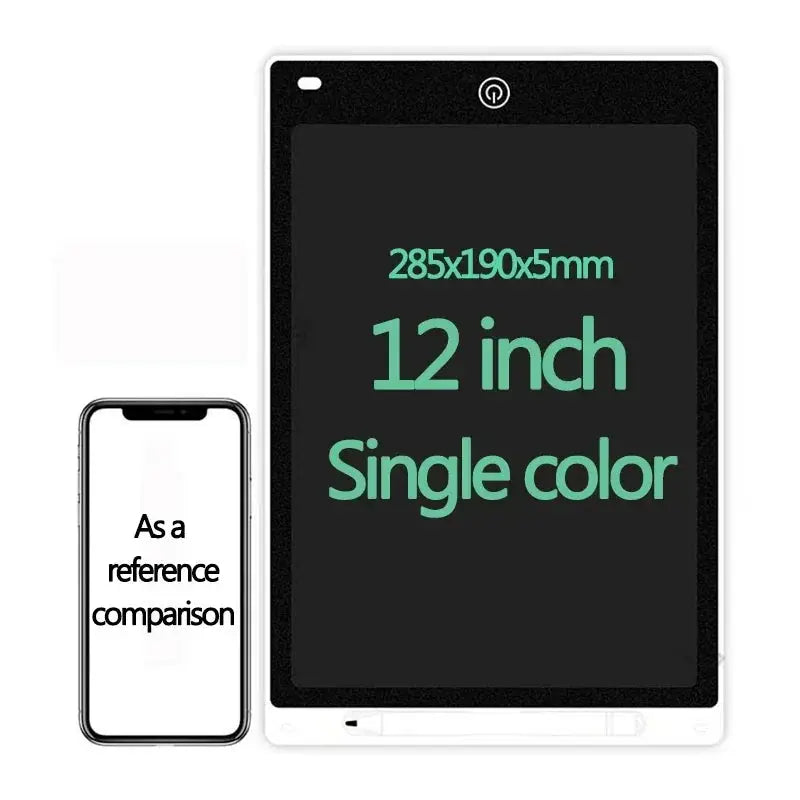 10 And 12 Inch LCD Writing Tablet For Kids Graffiti Sketchpad Handwriting Blackboard Toy Gift