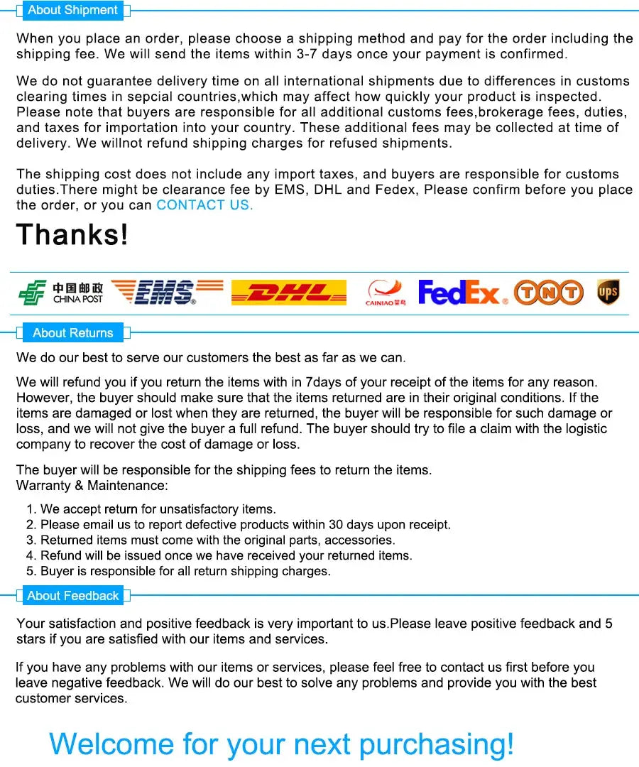 KERUI DW9 garage alarm product page showing shipment, returns, and feedback sections with carrier logos; Simples Market.