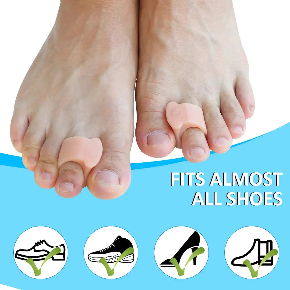 Pexmen Soft Gel Toe Separators 2 4 10 Pcs Set For Bunions Hallux Valgus Hammertoe Relief Foot Care Tool