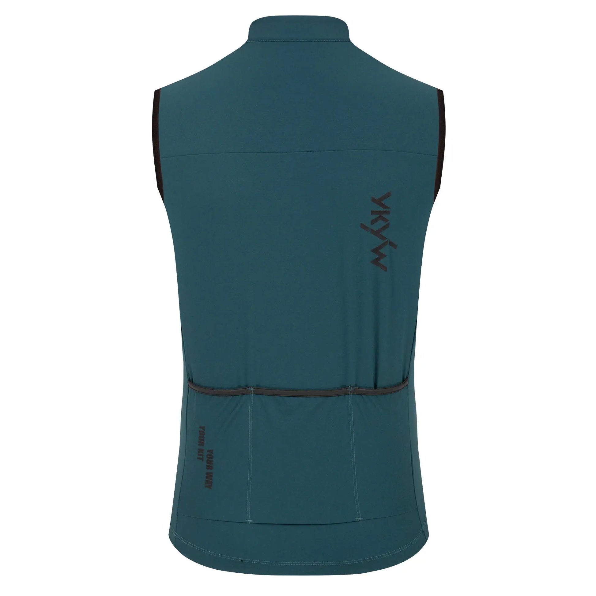 YKYWBIKE men cycling gelit thermal fleece sleeveless windbreaker vest teal, windproof and waterproof