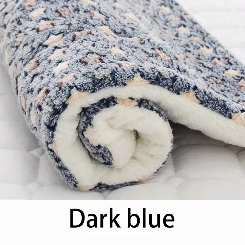 Flannel Pet Sleeping Mat Dog Bed Cat Bed Cushion For Small To Large Dogs Winter Warmth And Comfort