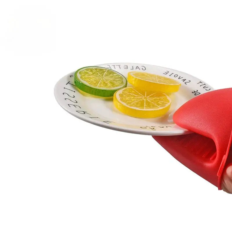 Silicone Heat Resistant Oven Gloves For Microwave And Baking Ovens Thickened Construction