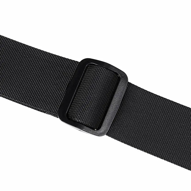 Gym bag strap, black nylon webbing with square buckle, Simples Market