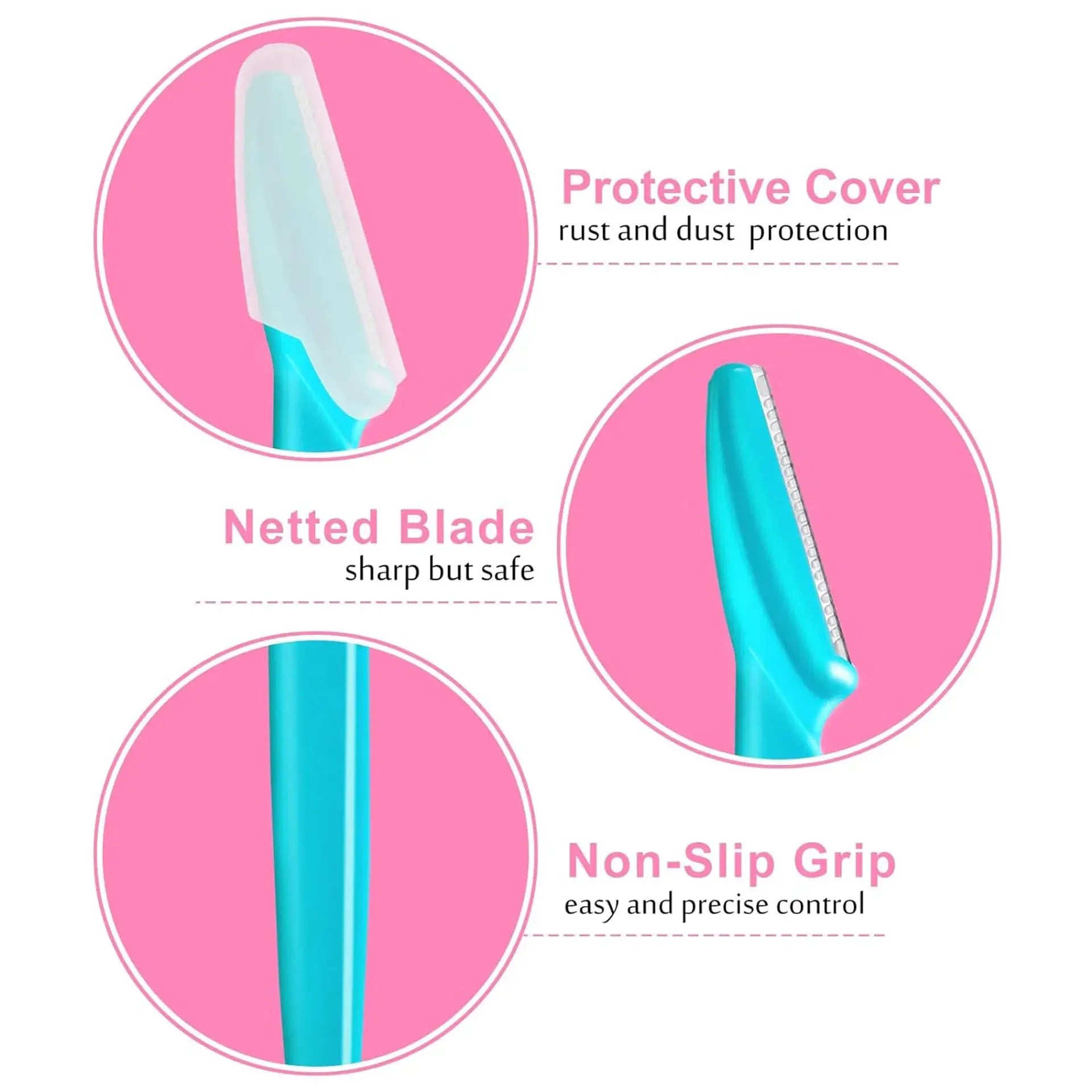Manual Eyebrow Trimmer For Women Safe Eyebrow Razor Beauty Tool For Face Shaping And Hair Removal