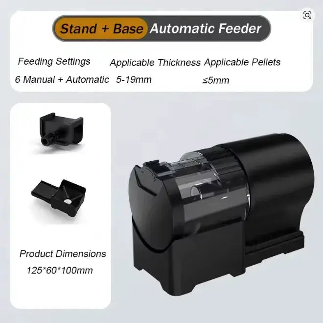 Automatic Fish Feeder 100ml Capacity Battery Operated Programmable Timer For Aquarium Fish Tank Vacation Feeding
