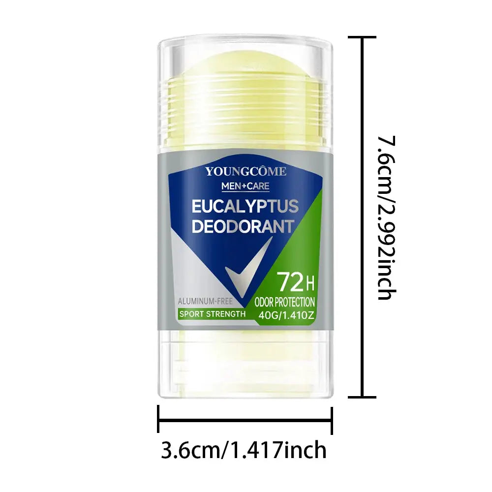 Men's Deodorant Roll-On Stick For Odor Control And Sweat Reduction, Fast Drying Long-Lasting, Portable Freshness