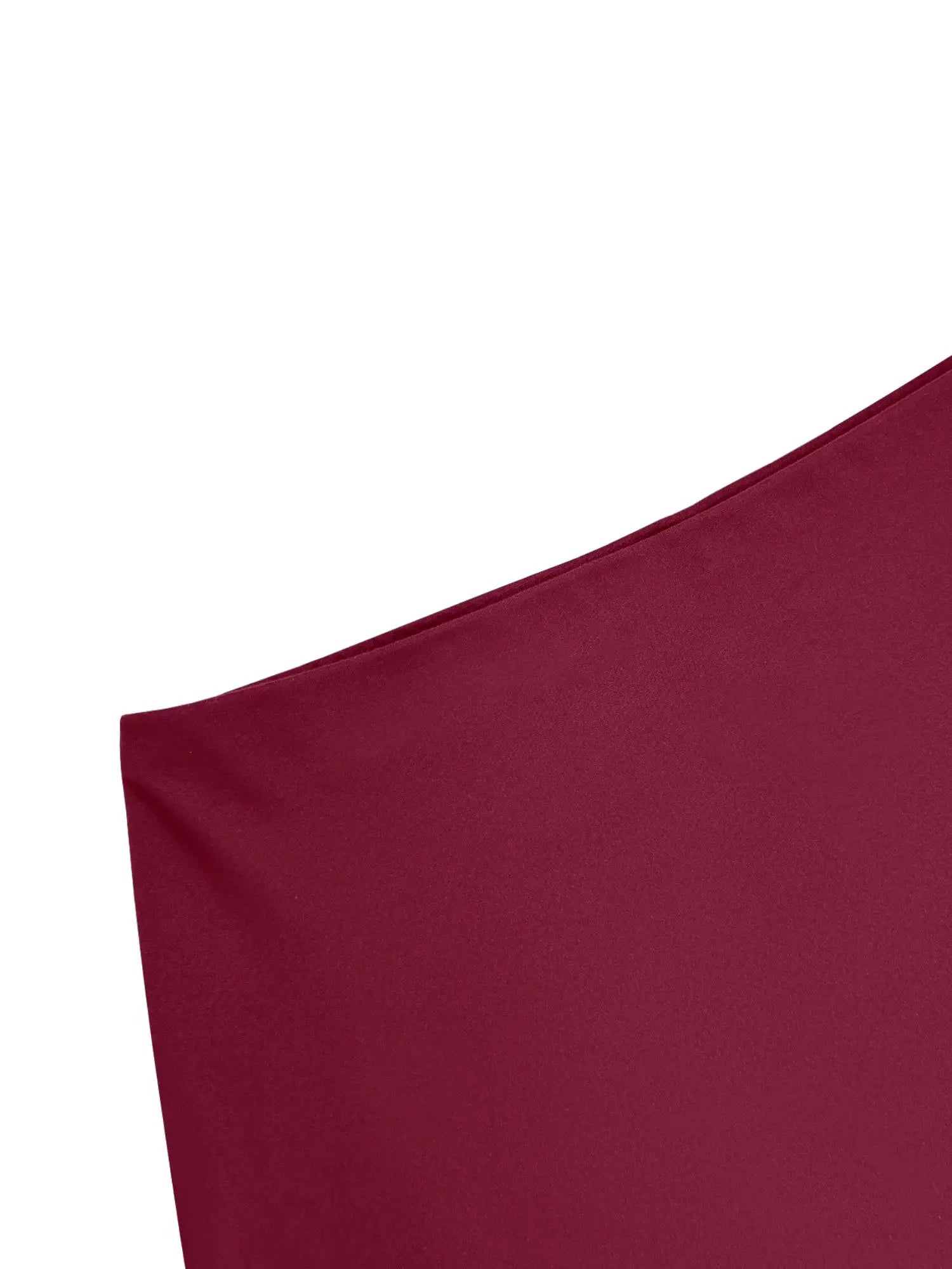 Skort with built-in shorts in burgundy; European style, high-waist, daily streetwear