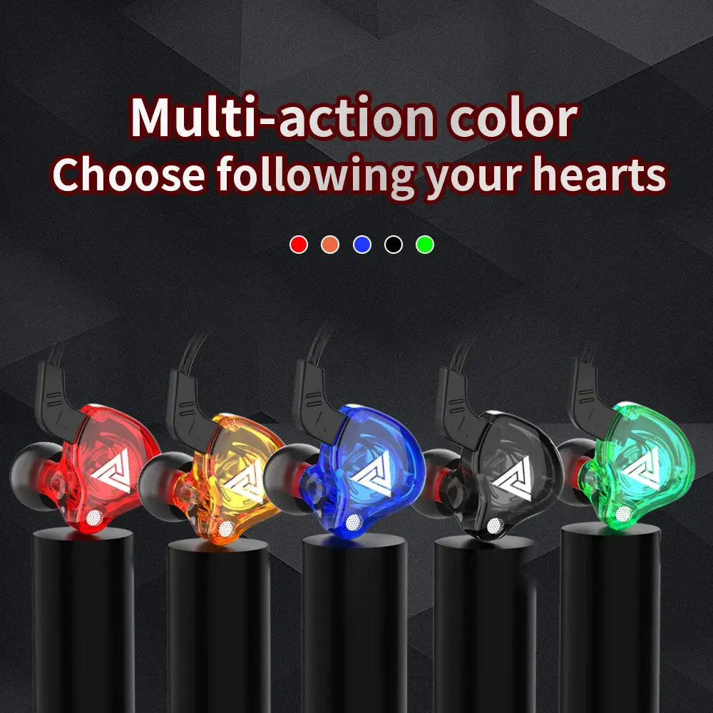 Original QKZ AK6 In Ear Earphones With Six Dynamic Drivers HiFi Stereo Audio And Deep Subwoofer Bass
