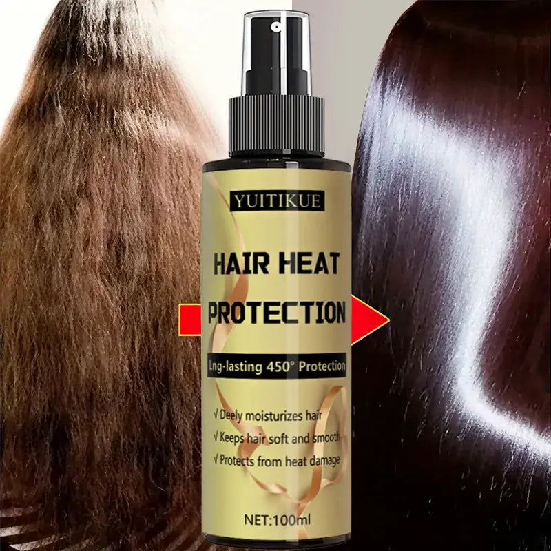 Hair Heat Protection Spray With Long Lasting Shield Up To 450 Degrees Fahrenheit For Moisturized Soft And Smooth Hair