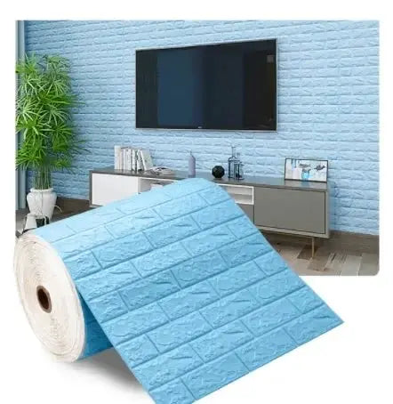 3D Foam Brick Wallpaper Self Adhesive Waterproof Wall Sticker For Living Room And Bedroom 70cm Wide 1m, 5m Or 10m