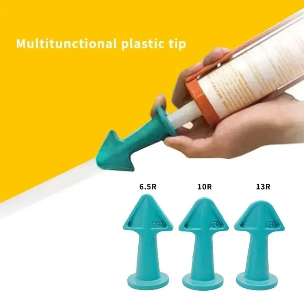 Skeyo 3 Piece Silicone Sealant Nozzle Scraper Kit For Caulking And Floor Tiling Tools Home Improvement