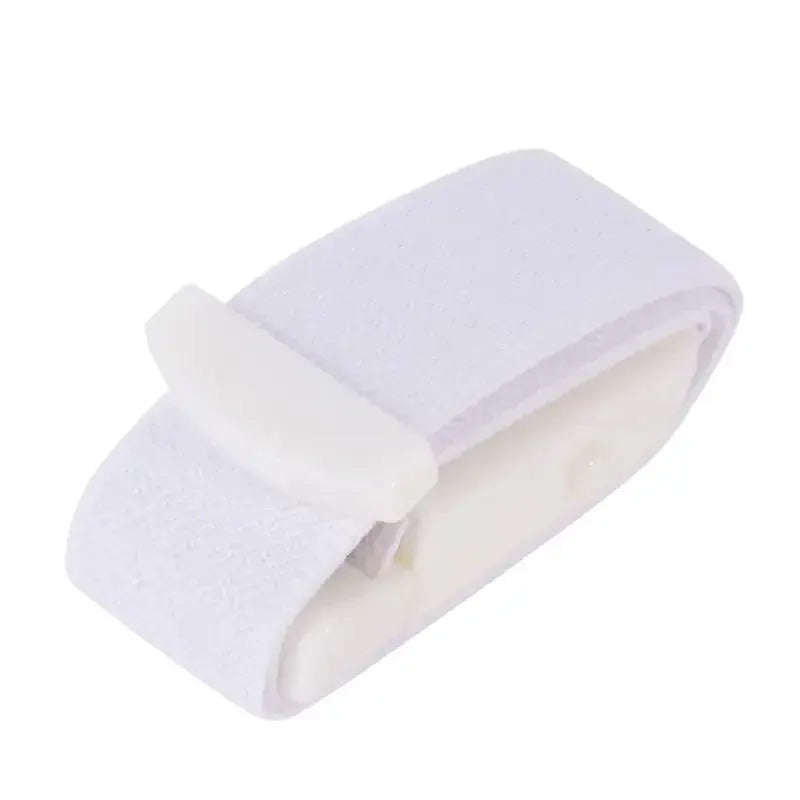 White fabric emergency tourniquet band with Velcro strap for first aid kit
