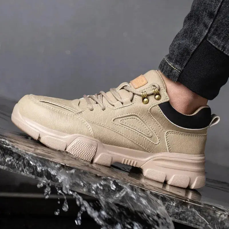 Men Safety Shoes Steel Wire Rotary Buckle Indestructible Work Sneakers Anti Smash Anti Puncture