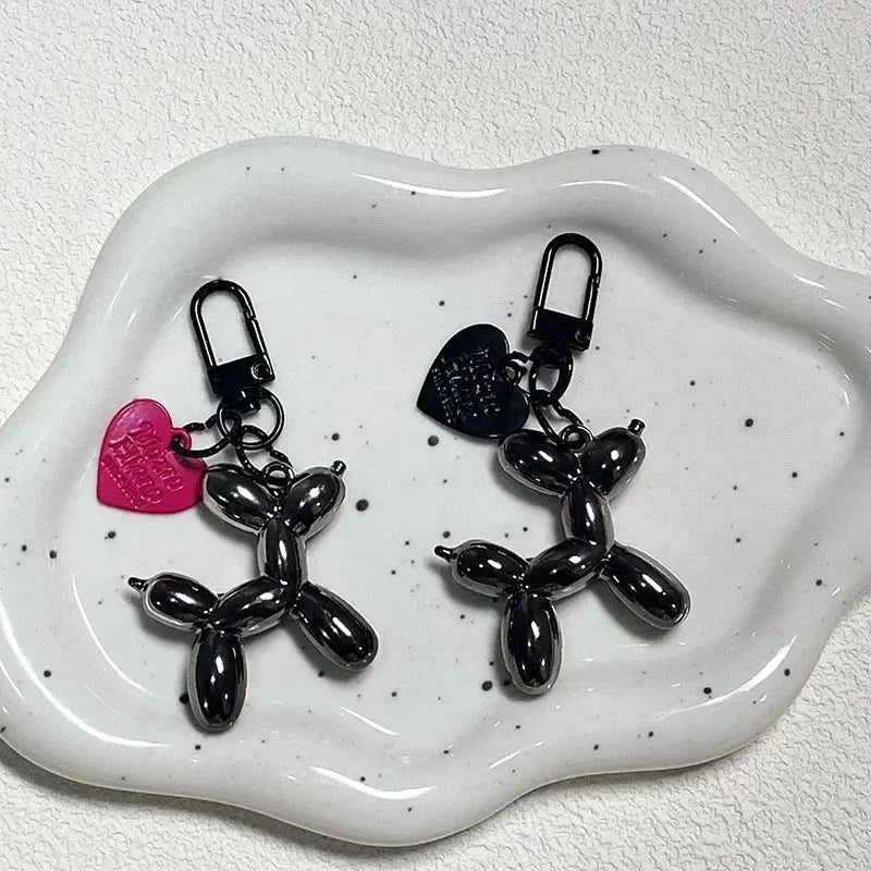 Y2K Balloon Dog Keychain Insta Style Cute Phone Chain Bag Pendant Accessory For Girls New