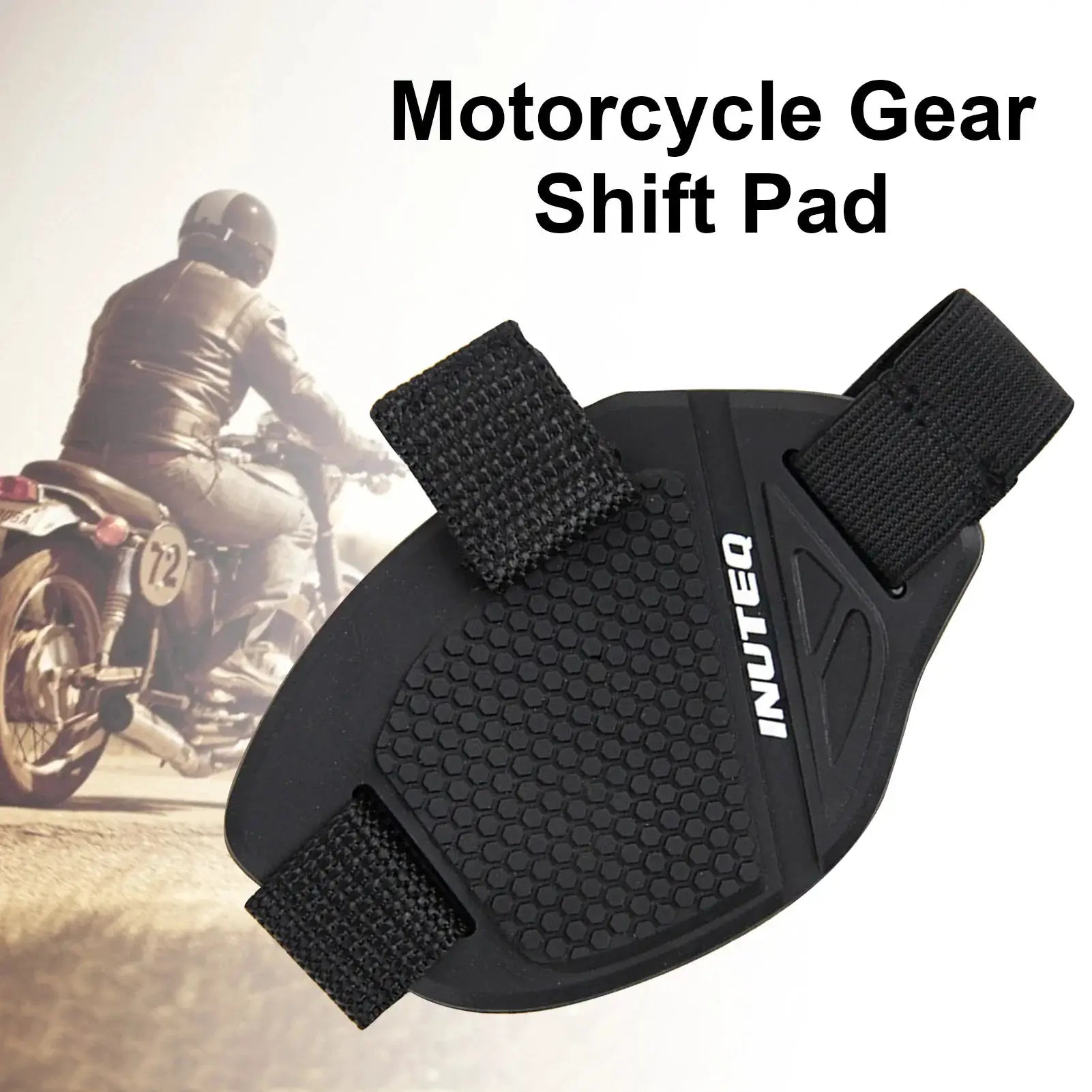 Universal Motorcycle Shift Pad Rubber Boot Protective Cover Adjustable Shifter Shield Anti Slip Pad For Shoe Protection