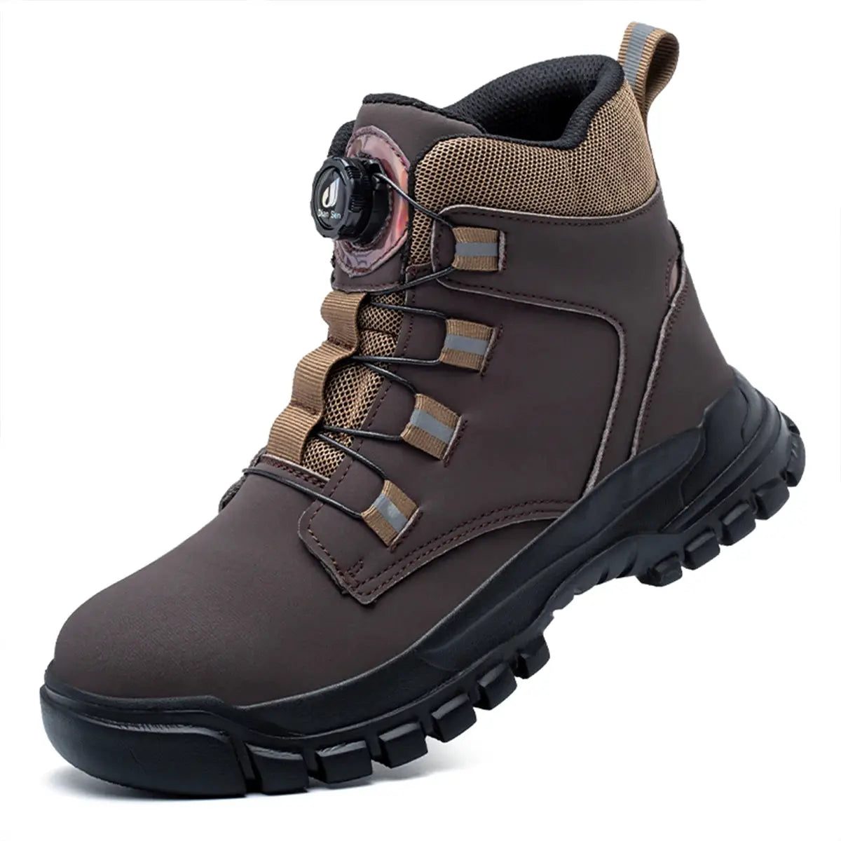 FortisGuard Waterproof Steel Toe Safety Boots For Men Anti Smash And Stab Resistant Work Footwear