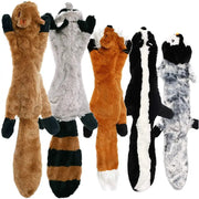 No Stuffing Simulated Animal Dog Toy With Squeakers Durable Plush Crinkle Squeaky Chew Toy For Fetching