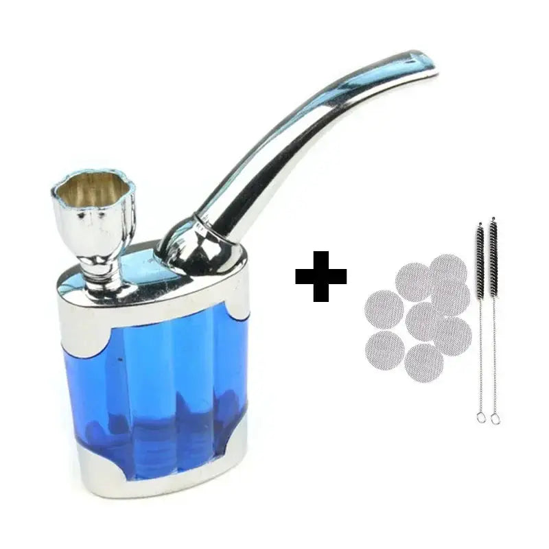 Complete Set Cleanable Acrylic Smoking Pipe With Microfilter System To Reduce Tar And Nicotine For Cleaner Smoke