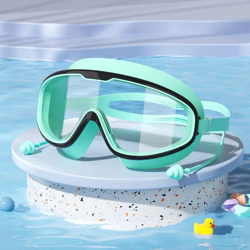 Kids Swimming Goggles Big Frame HD View Anti Fog Waterproof For Boys And Girls Multi Color