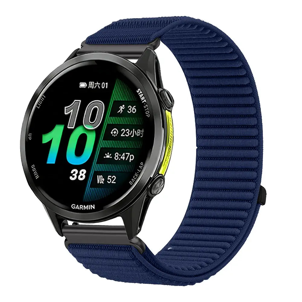 18mm 20mm 22mm Nylon Strap for Garmin Forerunner 970 965 955 570 165 265S/Active 6/5 Breathable Bracelet for Garmin Venu 4/3/3S