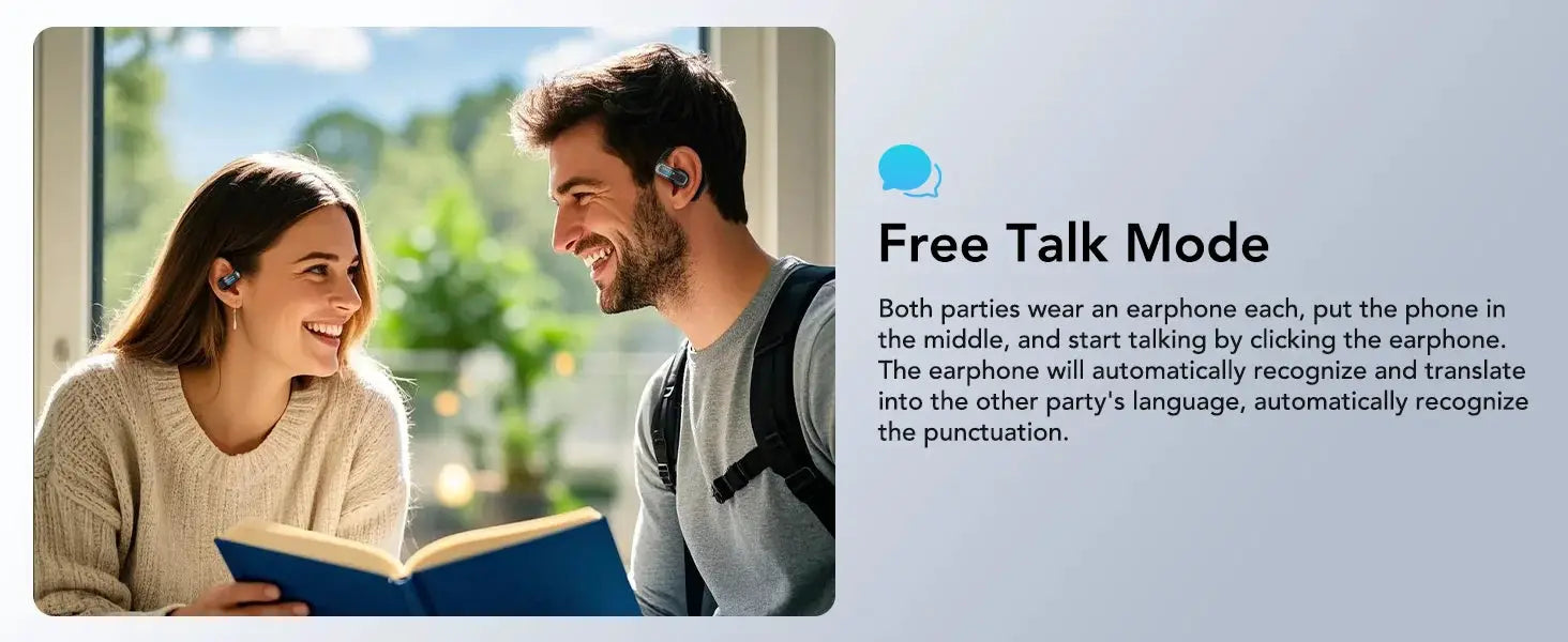 ERAZER X8 AI Translator Earbuds by Simples Market, two wireless Bluetooth 5.4 earphones with mic