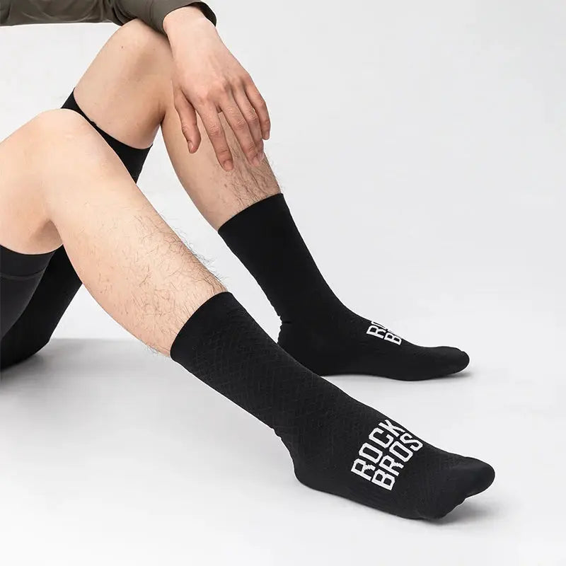 ROCKBROS Road to Sky Sport Socks for MTB and Road Cycling Breathable High Elasticity Shock Absorbing Bike Socks