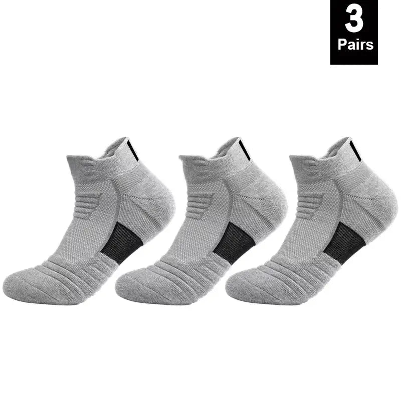 Anti Slip Football Socks For Men Cotton Breathable Odor Control Short Tube Crew Socks Size 39 45 Soccer And Basketball