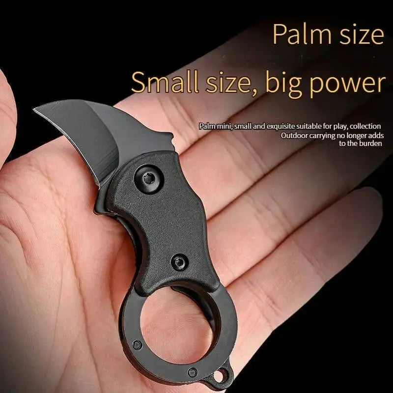 New Keychain Pocket Knife Stainless Steel Mini Portable EDC Tool With Fixed Blade And Chain For Camping