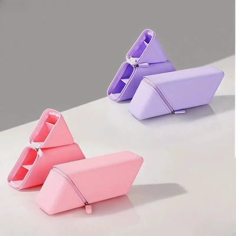 NovaFlex Stylish Silicone Pen Holder Foldable Desktop Organizer For Office And Study Space Saving Desk Accessory